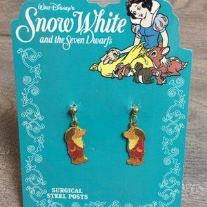 Vintage 1990s Snow White Seven Dwarves Earrings